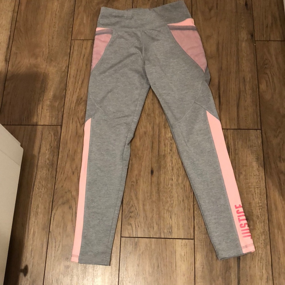 Girl’s high waisted Justice leggings!  Size: 14/16